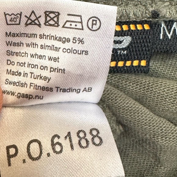 GASP Throwback Sweatpants Size M - Picture 6 of 6